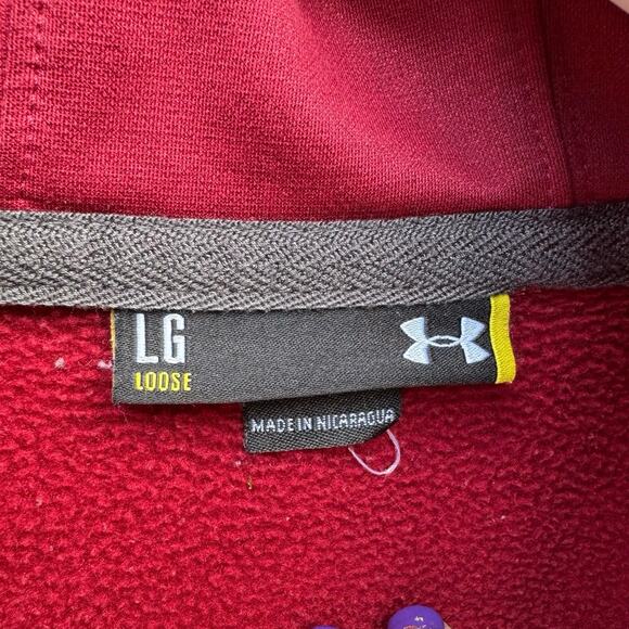 Iowa State Cyclones size L Under Armour Athletic Dept. Hoodie Sweatshirt - Picture 3 of 10